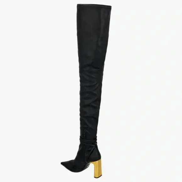ZARA OVER-THE-KNEE HEELED BOOTS LIMITED EDITION - Picture 15 of 16